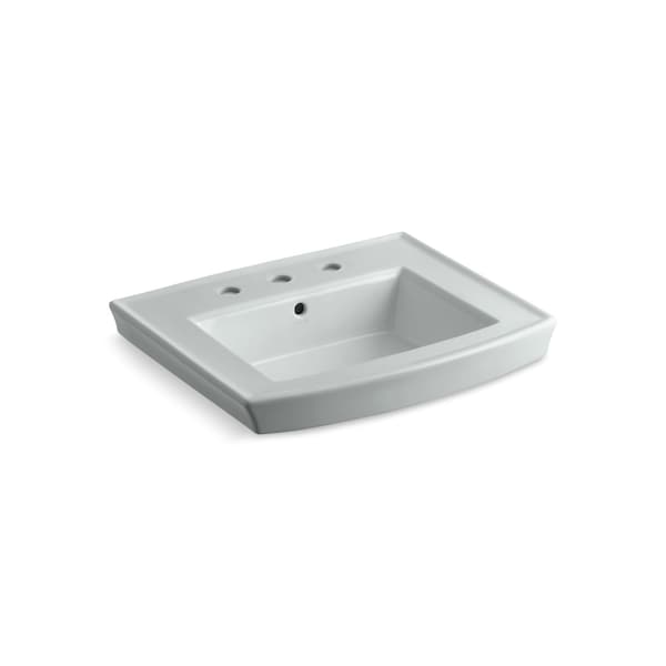 Kohler Archer Pedestal Bathroom Sink With 8" Widespread Faucet Holes 2358-8-95 - main